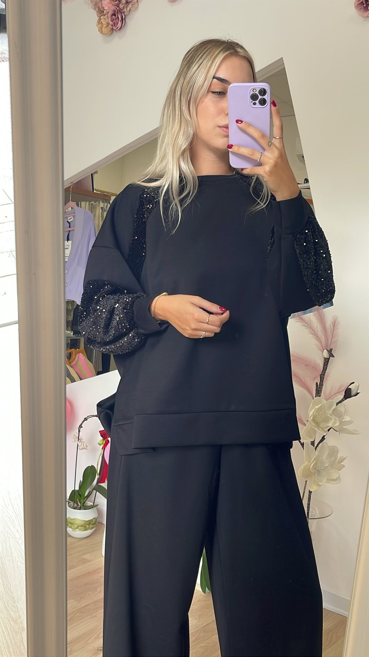 Felpa over paillettes