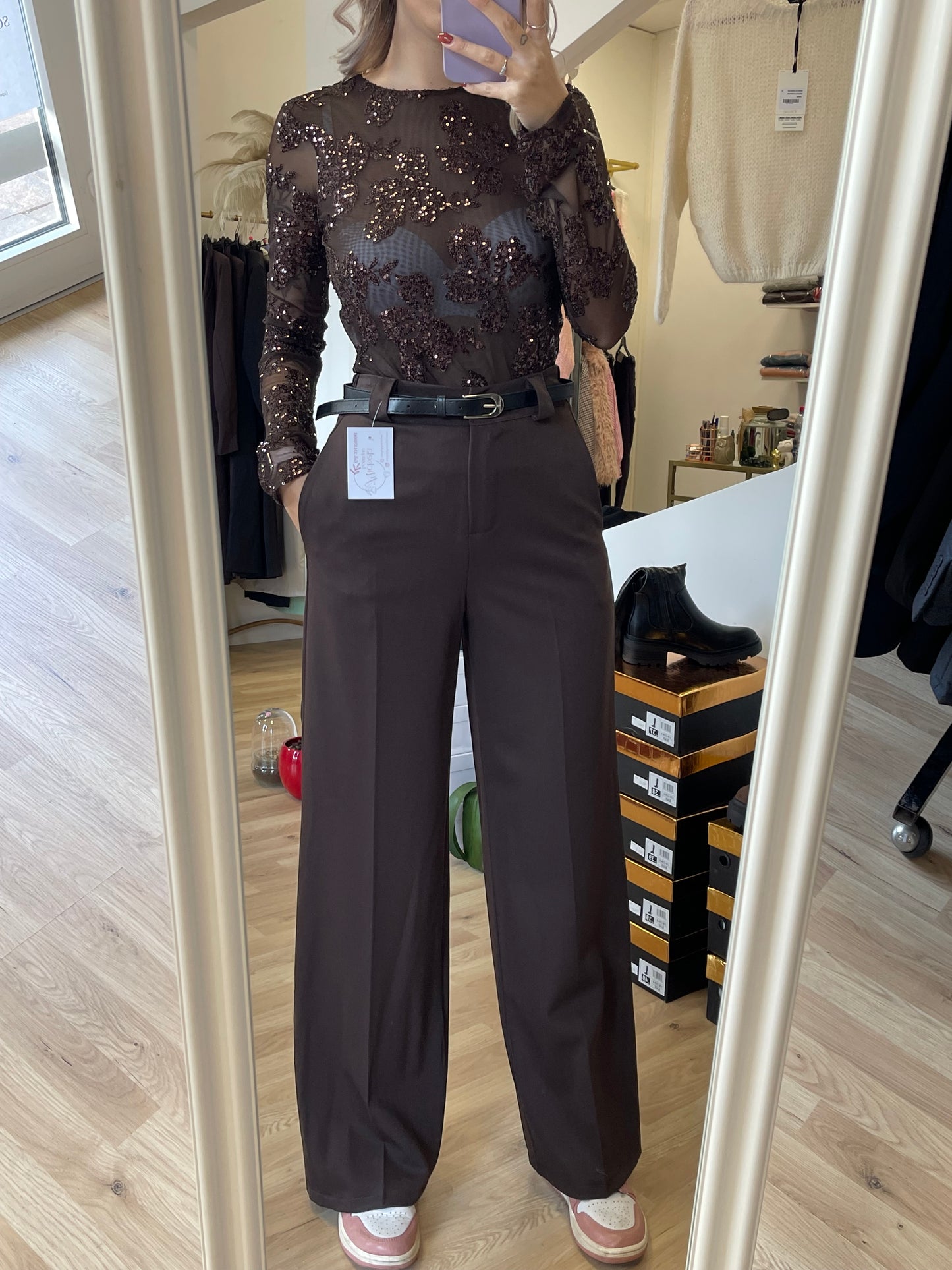 Pantalone palazzo chic