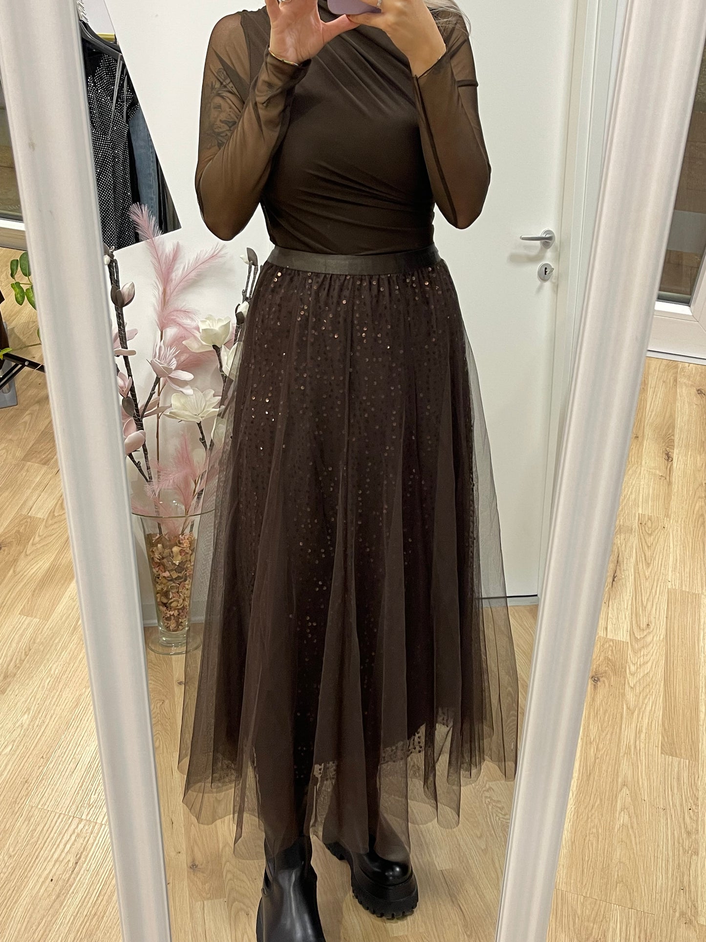 Gonna tulle paillettes