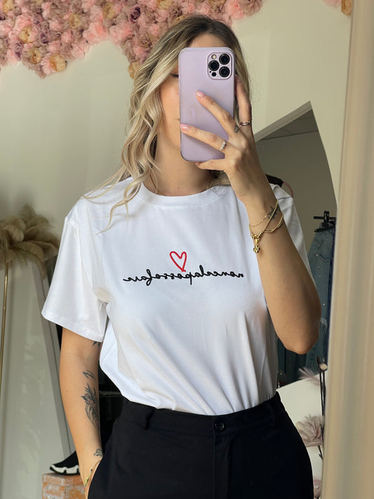 T-shirt ricamo “non ce la posso fare”