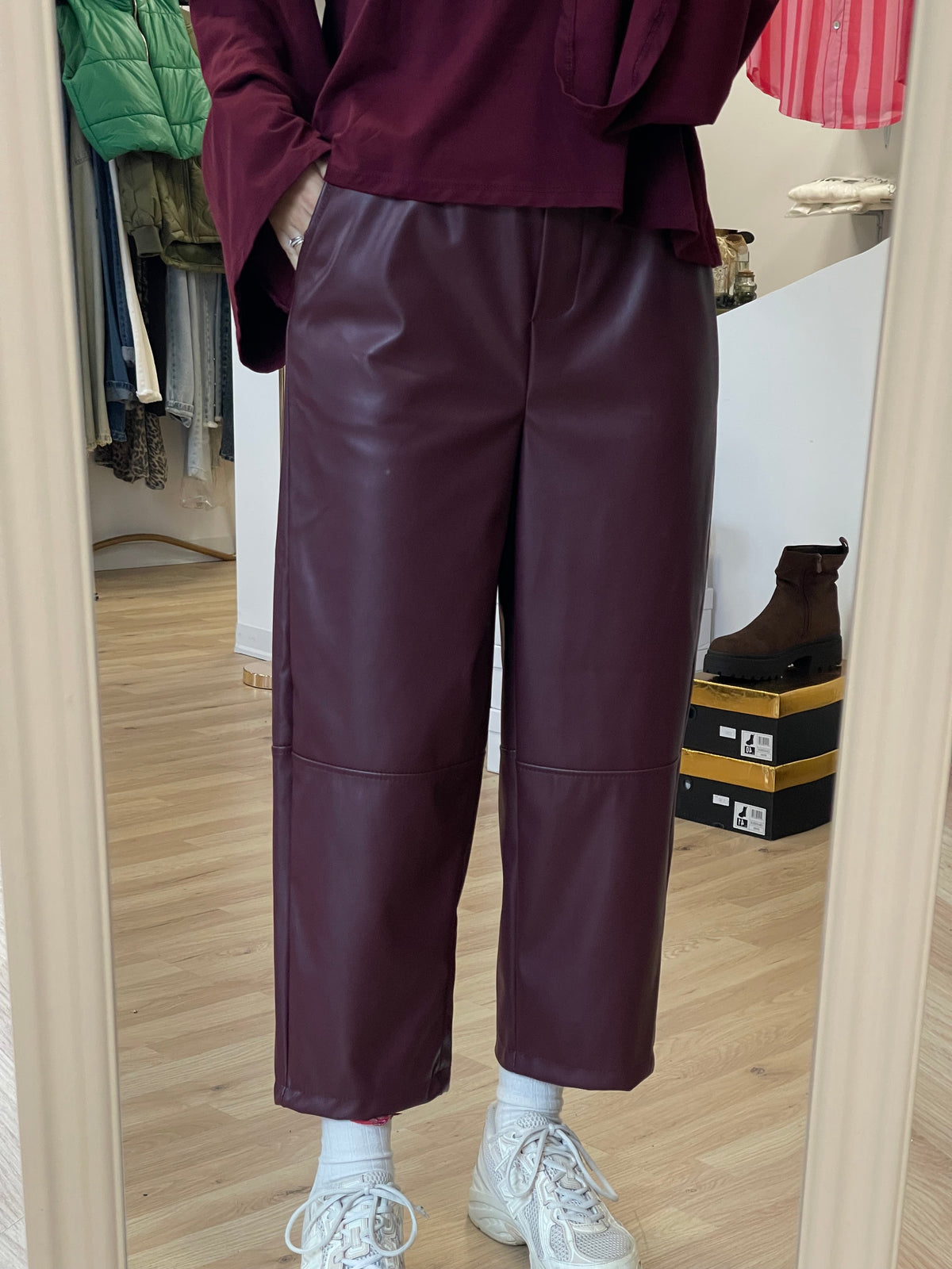 Pantalone ecopelle