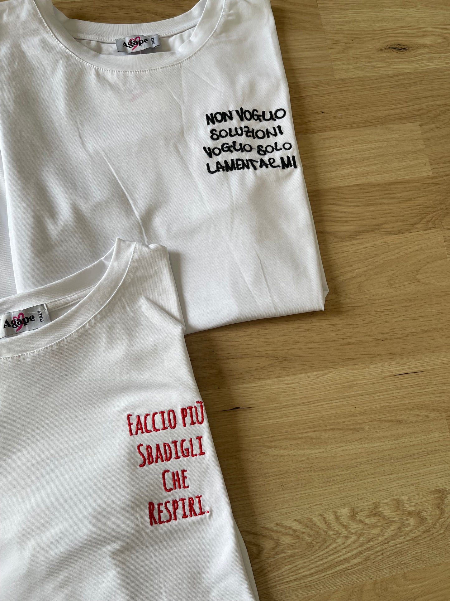 T-shirt “non voglio soluzioni…”