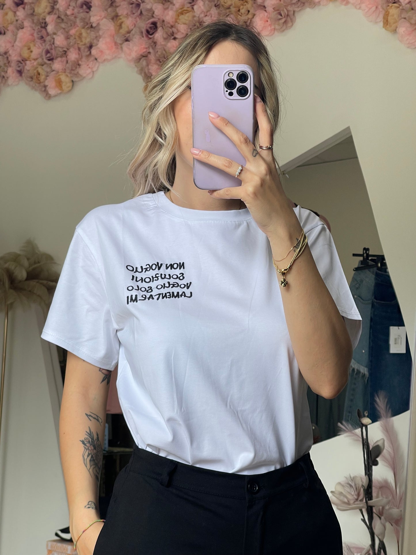 T-shirt “non voglio soluzioni…”