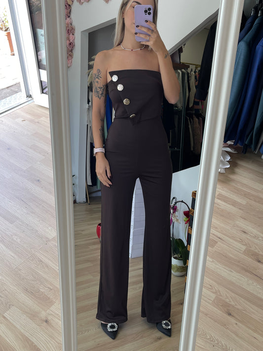 Tuta intera dettagli bottone