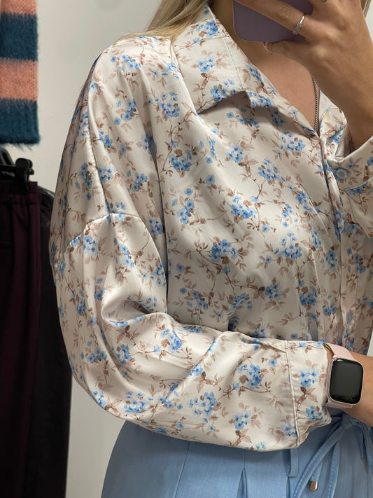 Camicia raso fantasia