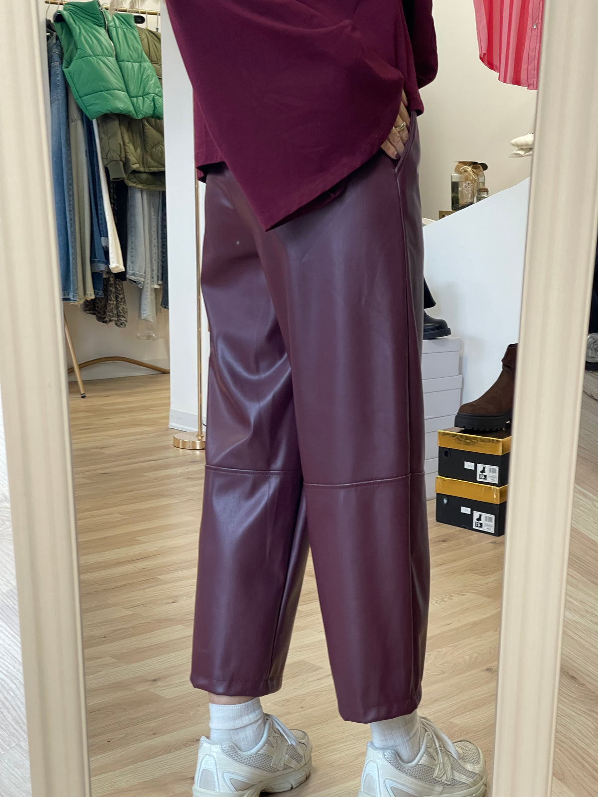Pantalone ecopelle