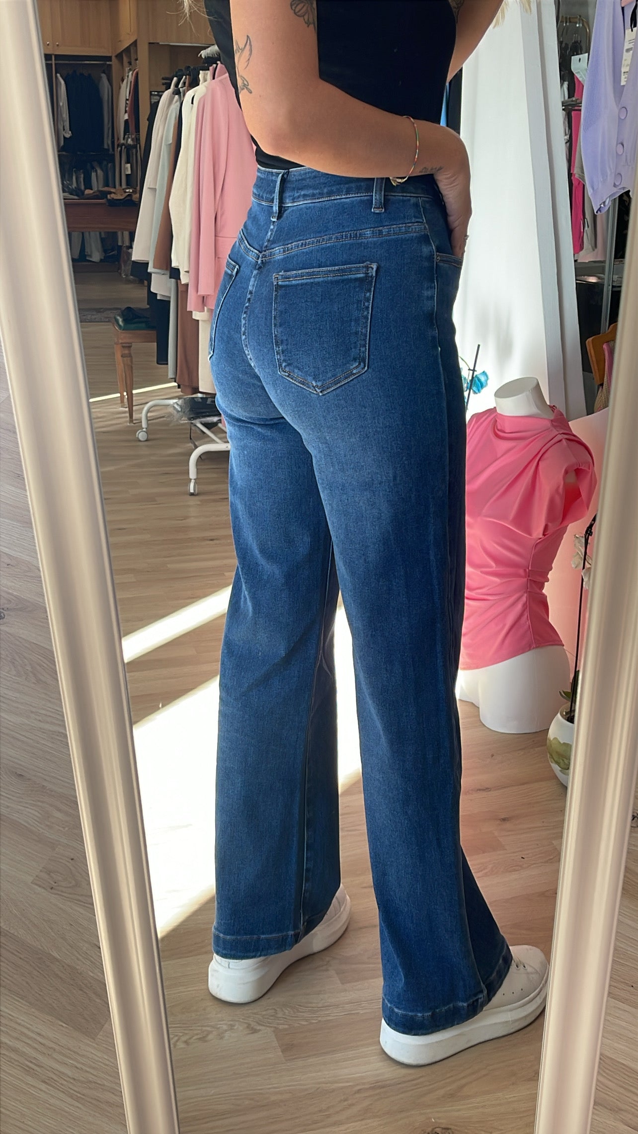 Jeans palazzo elasticizzato